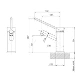 Phoenix Vivid Extended Lever Basin Mixer